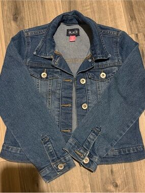 The Children's Place Dark Blue Denim Jacket for Girls